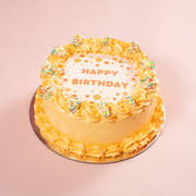 Happy Birthday Chocolate & Vanilla Cake