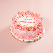 Happy Birthday Chocolate & Vanilla Cake